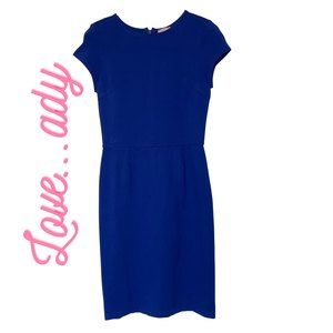 LOVE...ADY Cap-Sleeve Sheath Dress SZ M